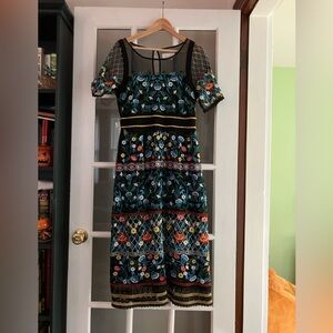 Floral Embroidered Dress